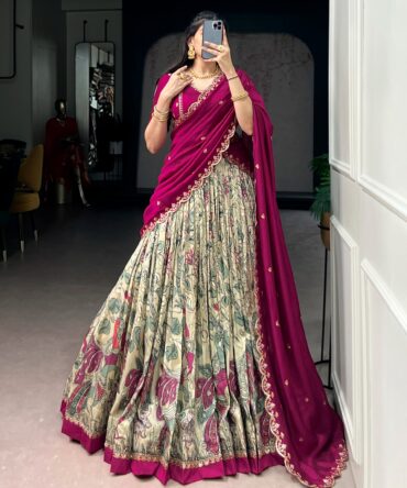 Kalamkari Lehenga Set