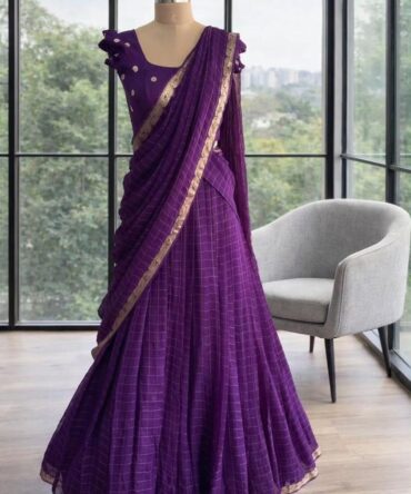 Pure Viscose Half Saree
