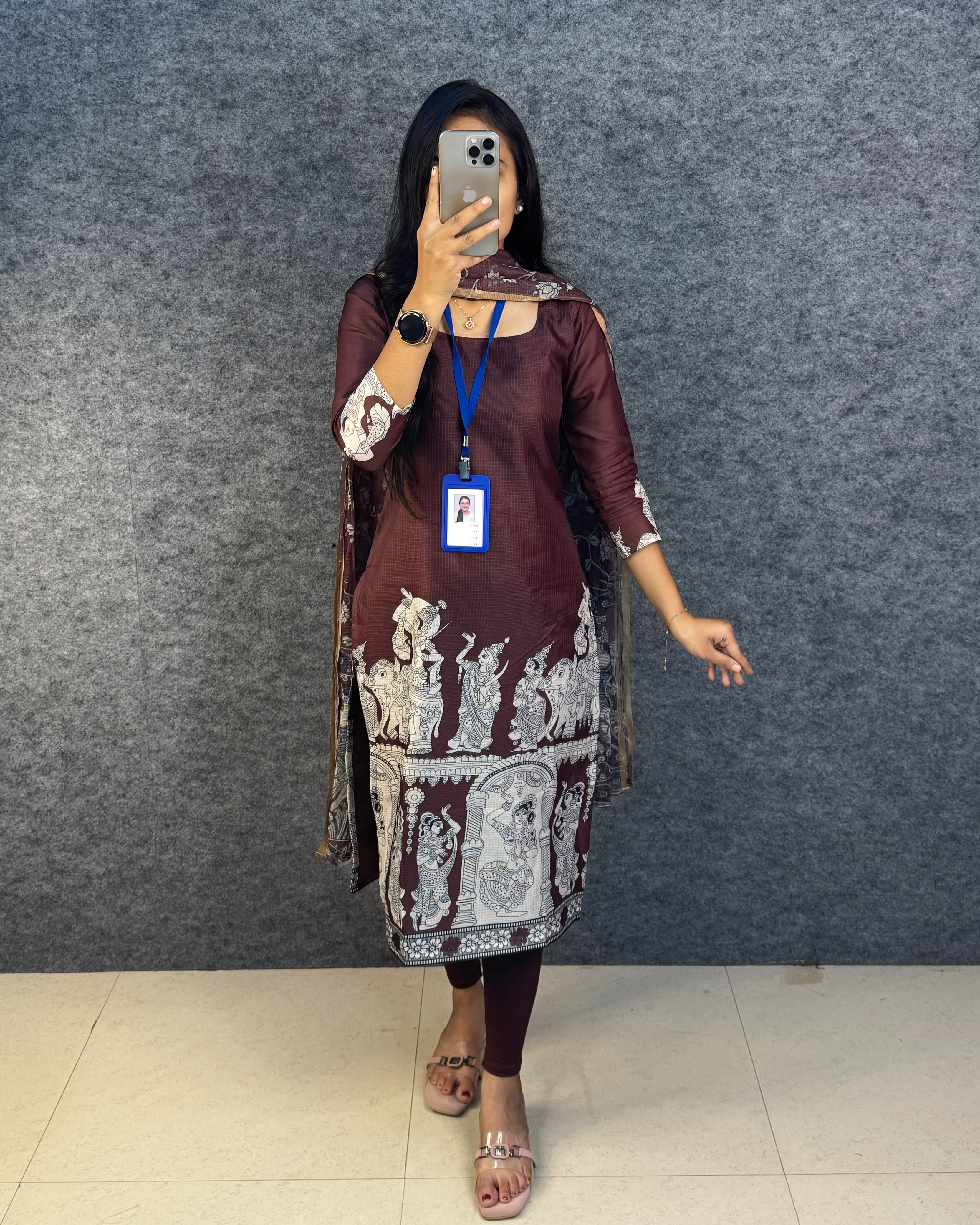 Kalamkari Cotton Kurti - Image 3