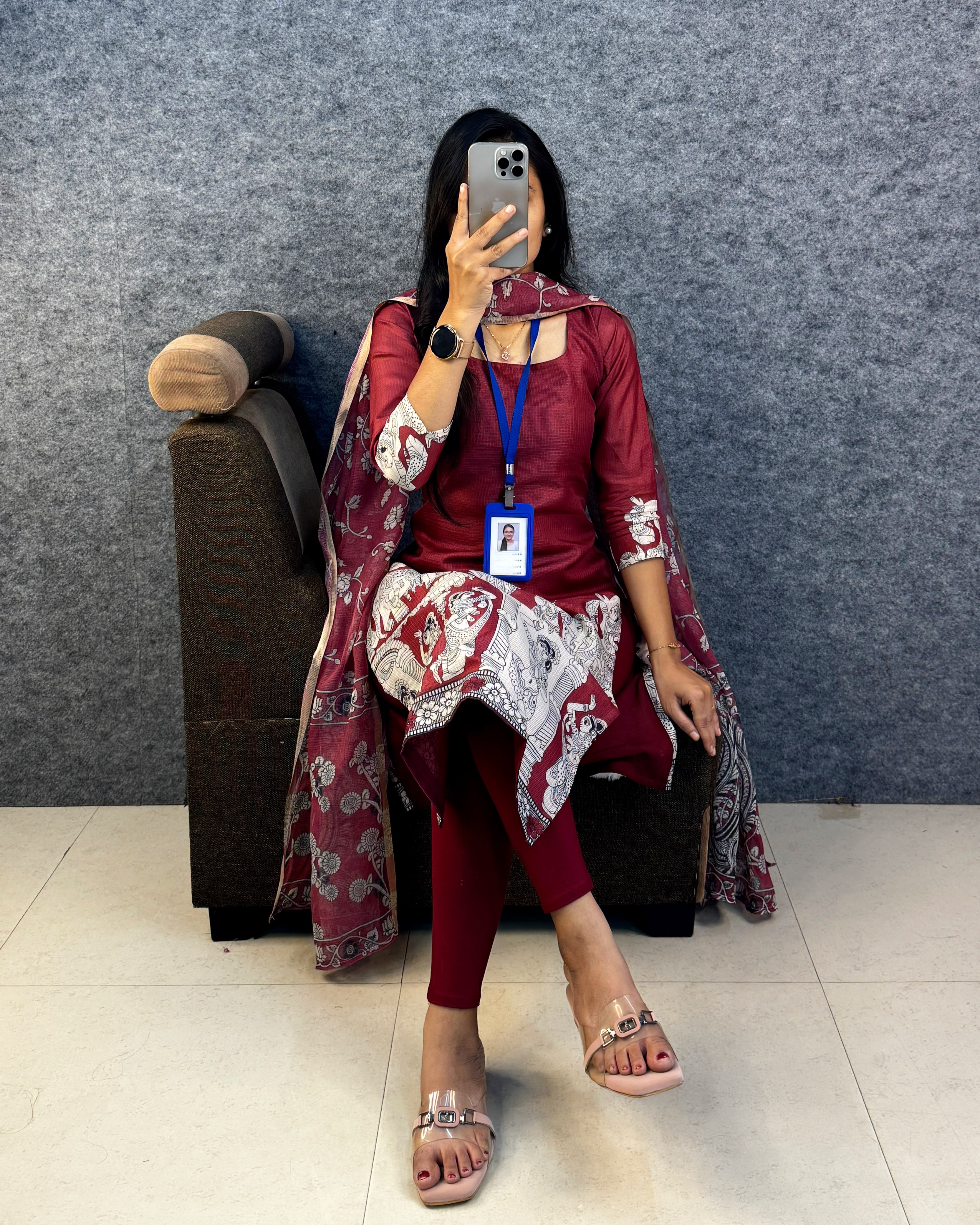 Kalamkari Cotton Kurti - Image 5