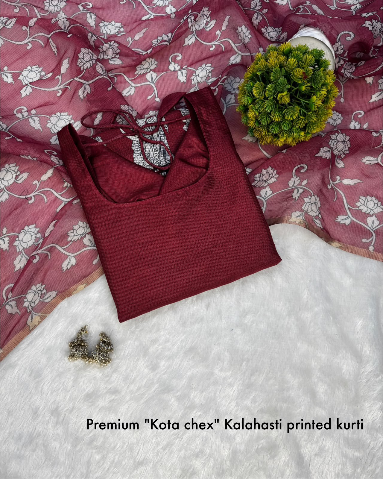 Kalamkari Cotton Kurti - Image 9